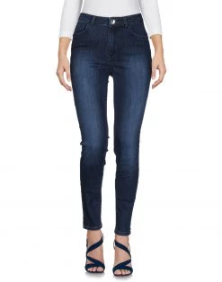DIANA GALLESI Denim Pants For Women Blue