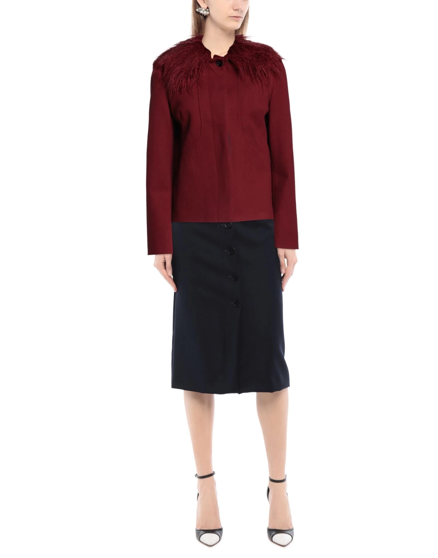 DIANA GALLESI Coat For Women Maroon 2 DIANA GALLESI Coat For Women Maroon - Image 2