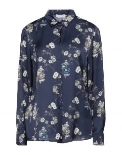 DIANA GALLESI Floral Shirts & Blouses For Women Dark Blue
