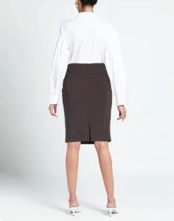 DIANA GALLESI Midi Skirt For Women Dark Brown -DIANA GALLESI Sales Store unnamed file 2623