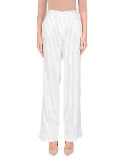 DIANA GALLESI Casual Pants For Women White