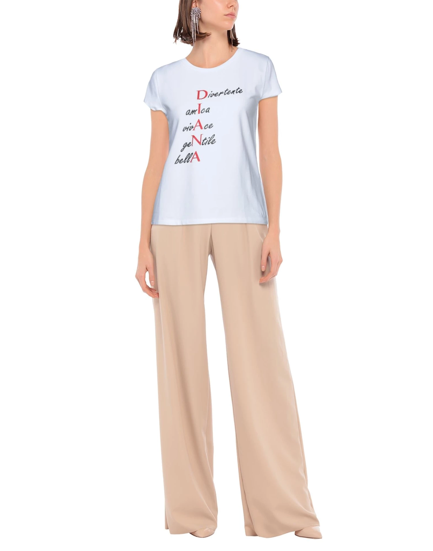 DIANA GALLESI T-shirt For Women White 2 DIANA GALLESI T-shirt For Women White - Image 2