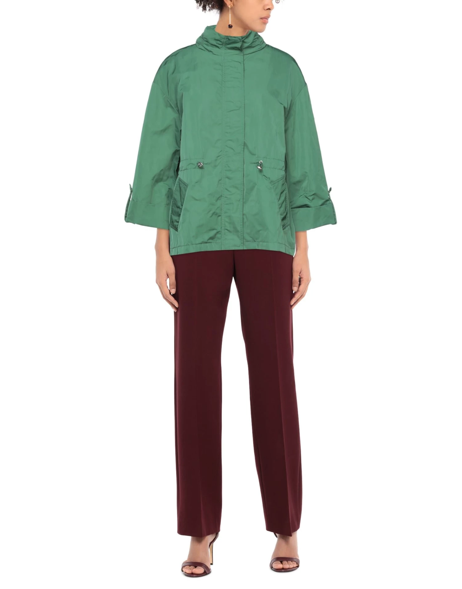 DIANA GALLESI Full-length Jacket For Women Military Green 2 DIANA GALLESI Full-length Jacket For Women Military Green - Image 2