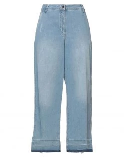 DIANA GALLESI Denim Pants For Women Blue