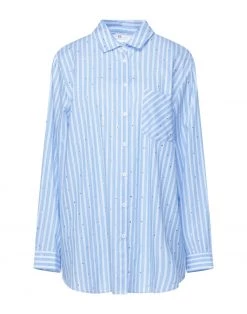 DIANA GALLESI Striped Shirt For Women Sky Blue